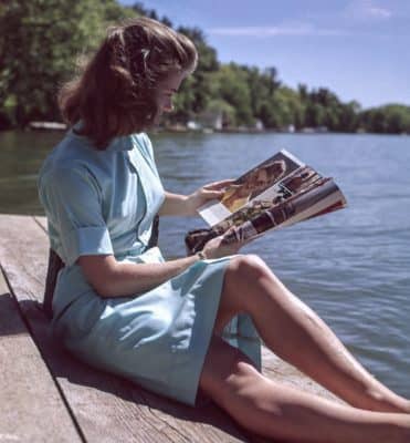 Woman, Reading Larry Flynt
